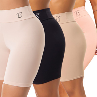 1 Short Segunda Pele Cos Alto Duplo Bermuda Anagua Modelador Lingerie em Oferta na Shopee