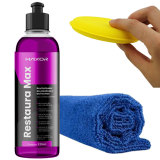 Kit Revitalizador de Plastico Restaura Max Tipo 1 Toalha microfibra 1 Aplicador em Oferta na Shopee