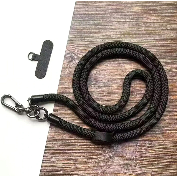 Cordão Longo Grosso De Pescoço Apena Na Cor Preta Preto Para Celular Ajustável Outdoor Modelo Novo em Oferta na Shopee
