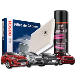 Filtro De Cabine Ar Condicionado Ford Ecosport Fiesta Ka + Spray Higienizador | Bosch 0589