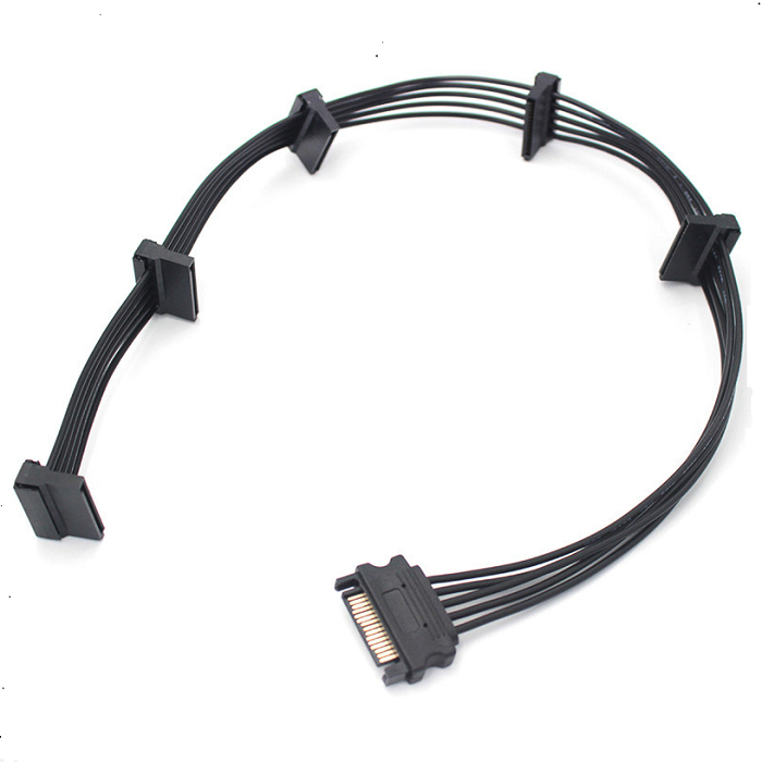 Cabo De Alimentação Sata Para 5 Sata 15 Pinos HD Sdd