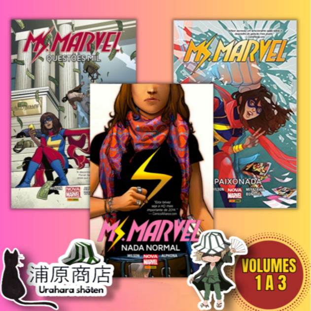 [HQs] Capa Dura Coleção Ms. Marvel 3 Volumes | Nova Marvel