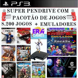 super Pendrive com desbloqueio 4.93 para Ps3 + lojas com mais de 8.200 mil jogos ps3 + emuladores para ps3 em Oferta na Shopee