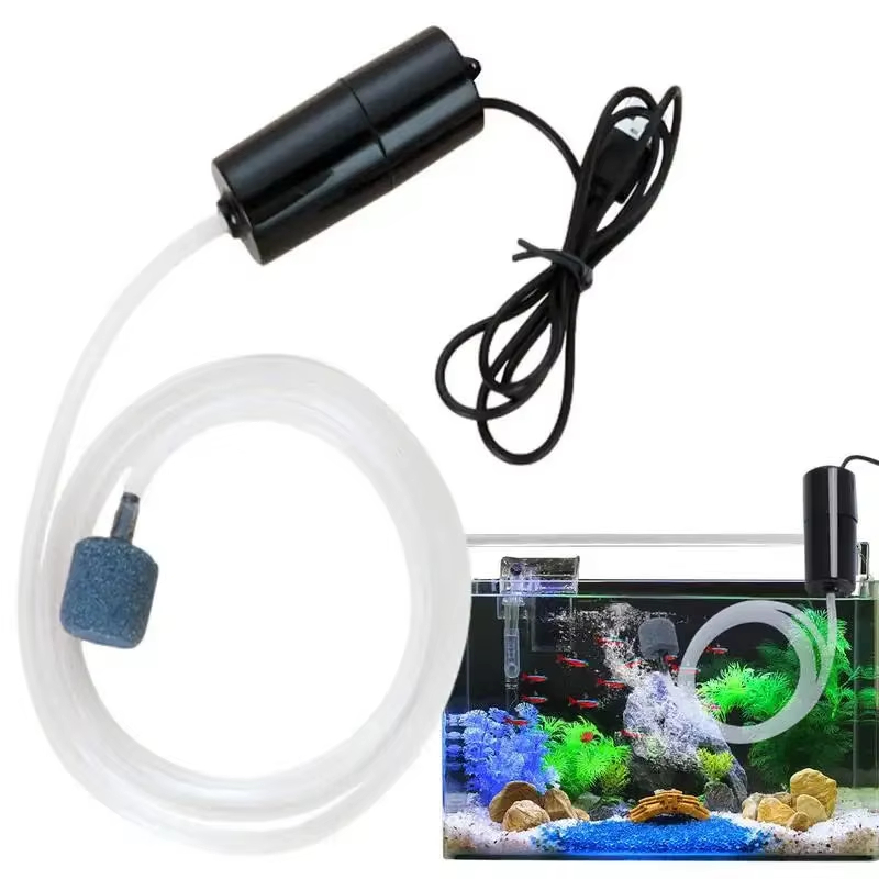 Mini Bomba De Aerador/Oxigênio/Carregamento Pequeno Silencioso Para Aquário/USB/Máquina De Pesca/Peixes em Oferta na Shopee