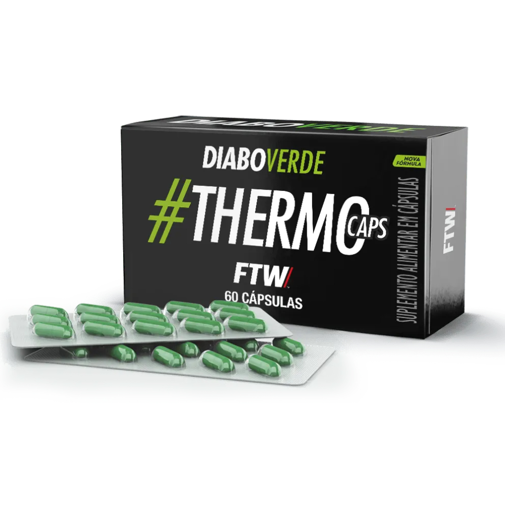 Diabo Verde #ThermoCaps Blister 60 cáps - FTW - Health