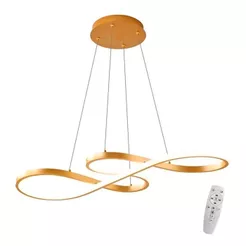 Lustre Led Pendente Infinito Luxo Design Moderno Bivolt 45w Brinovar