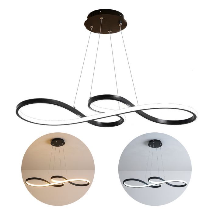 Lustre Led Pendente Infinito Luxo Design Moderno Bivolt 45w Brinovar · foto 2