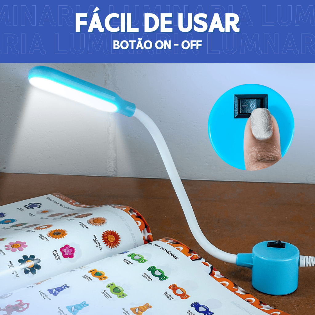 Luminária para maquina de costura com imã - Mazzal