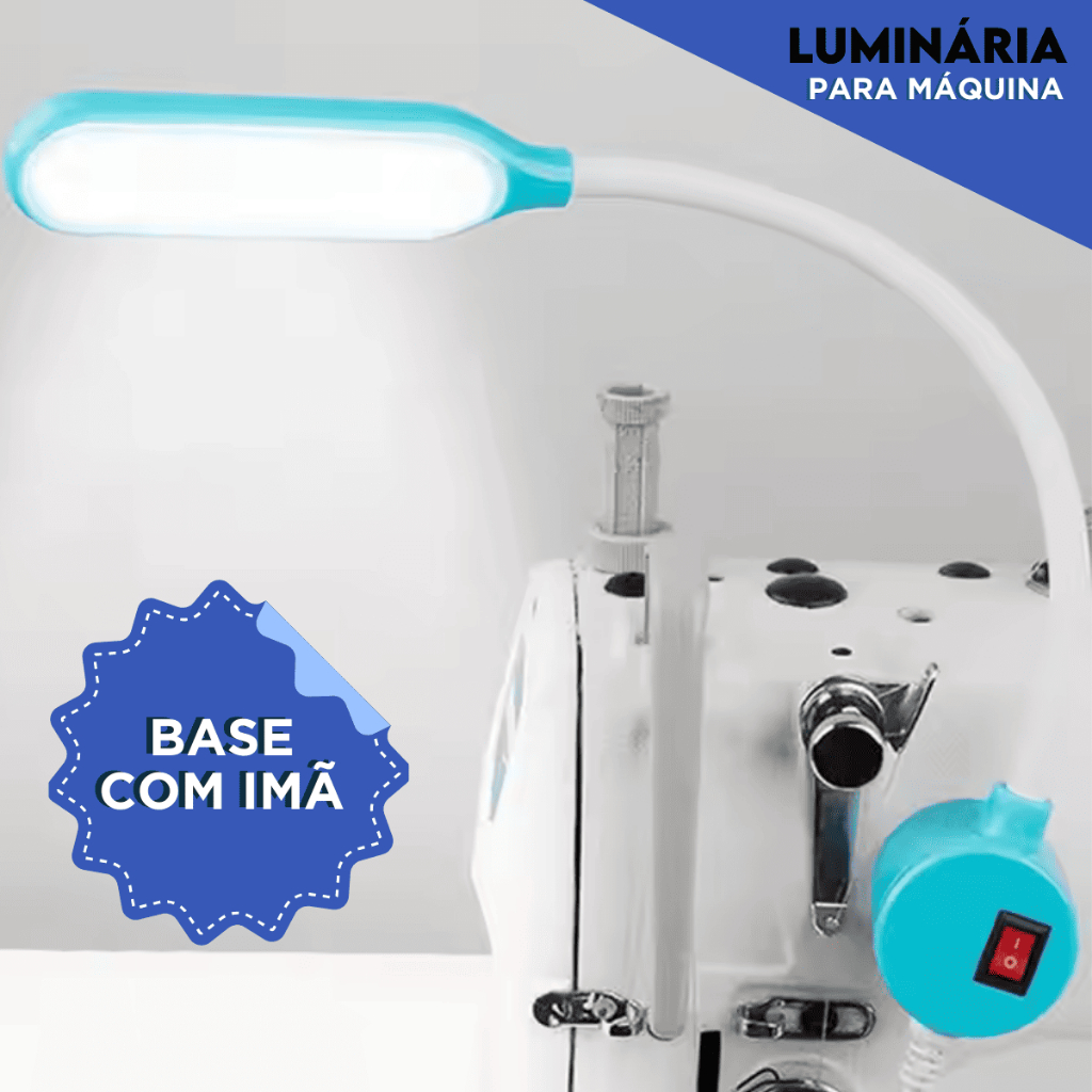 Luminária para maquina de costura com imã - Mazzal em Oferta na Shopee