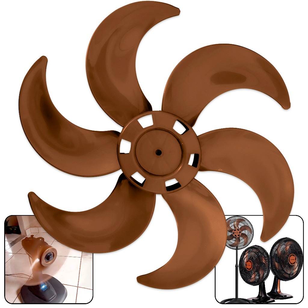 Hélice Ventilador Ventisol Resistente 40cm 6 pás em Oferta na Shopee