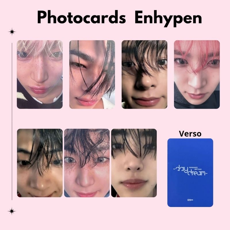 Photocards fanmade conceito Daydream Enhypen