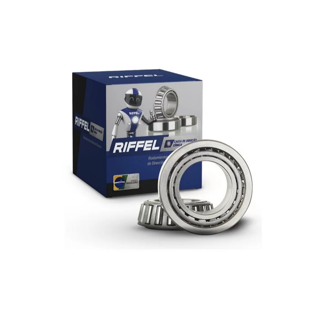 Caixa Rolamento Cônico Direção Riffel Ybr 125 Rd Crypton 105 Dt 180 Neo 115 Fz25