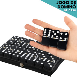 Domino De Osso Preto Profissional - Pedras Grandes - BNVT