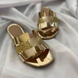 Rasteirinha Feminina Fashion H Plana Confortável para o  dia a dia