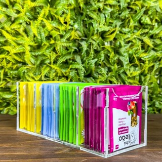 Caixa Porta Chá Divisórias 4 Nichos Sem Tampa Em Acrílico em Oferta na Shopee