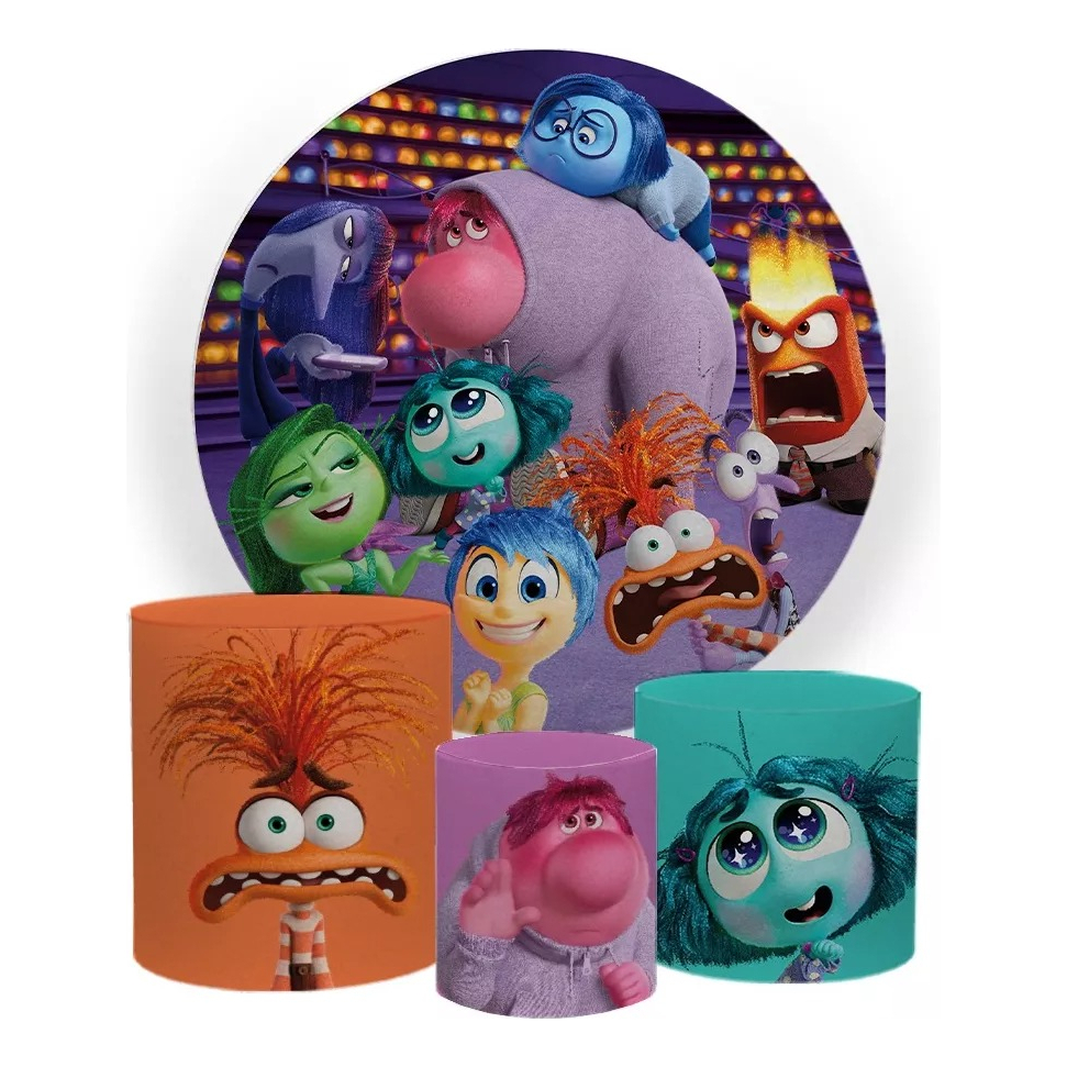 Painel Redondo E Capas De Cilindro Sublimados Divertidamente em Oferta na Shopee