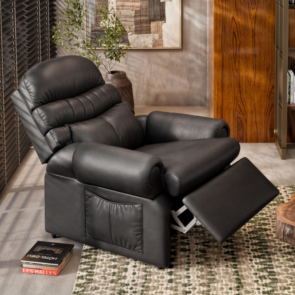 Poltrona Do Papai Soft Com Encosto Reclinável Para Sala - Home & Living
