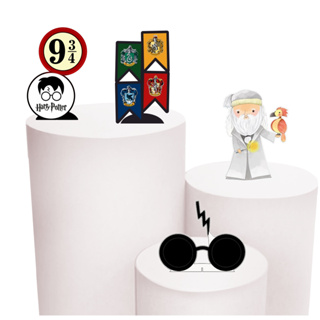 Kit de Display 4 de 20cm Totens para Decoração de Festa Harry Potter  em MDF Cortado a Laser em Oferta na Shopee