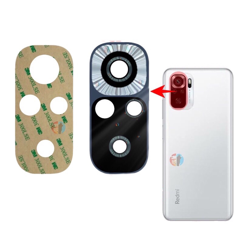 Lente da Câmera Traseira Xiaomi Redmi Note 10S Vidro Traseiro Vidrinho Câmera + Adesivo
