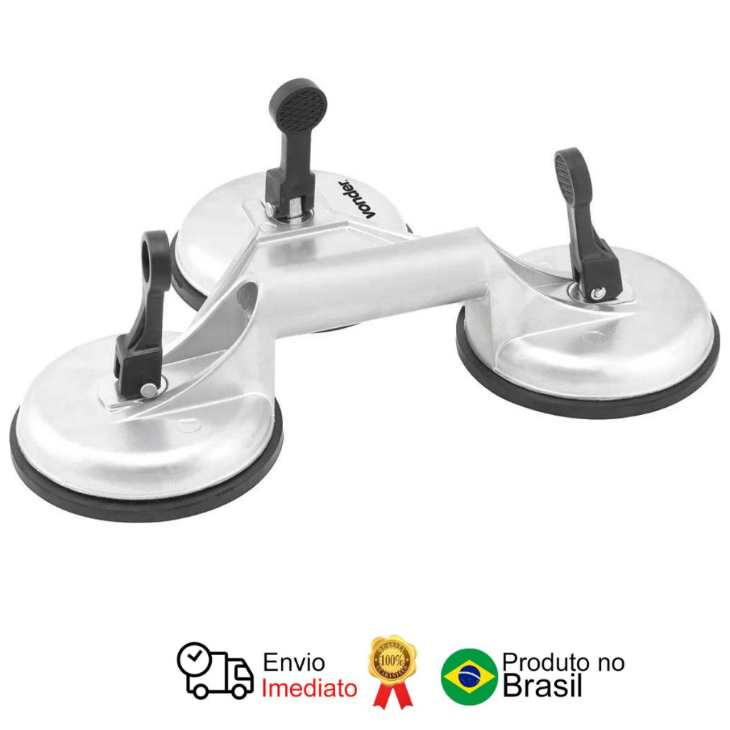 Ventosa Tripla 116 Mm Alumínio Vonder em Oferta na Shopee