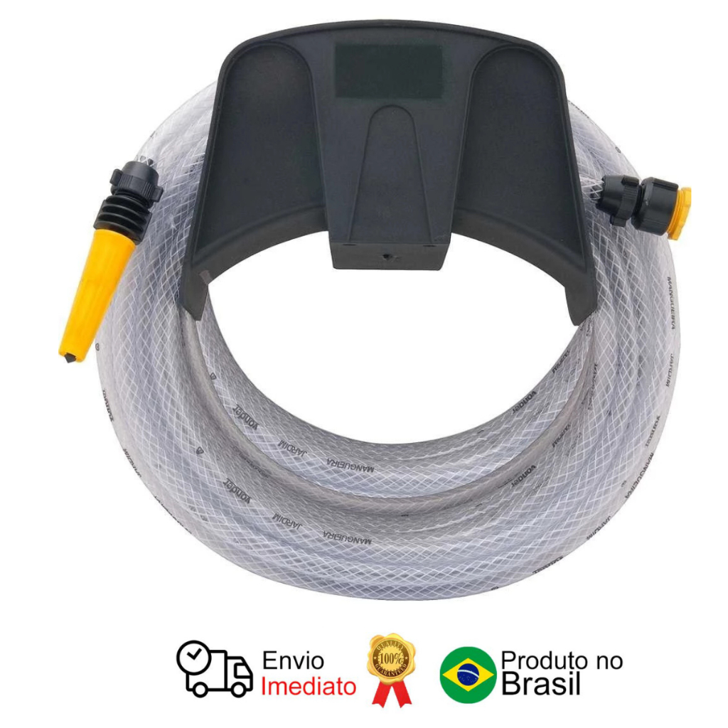 Mangueira Jardim Trançada Transparente 30 M C Suporte Vonder em Oferta na Shopee