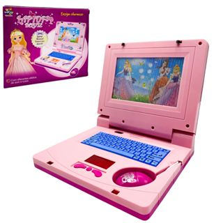 Laptop Infantil Princesas Ursos Imagem Toca Musica Brinquedo Notebook Luzes Criança Menina em Oferta na Shopee