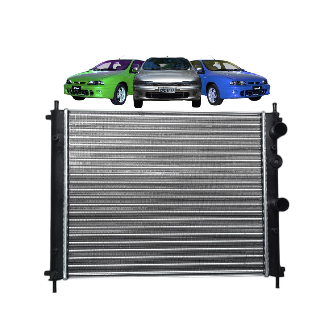 Radiador do Fiat Brava 1.6 16v Ano 2000 Até 2001 C/ar - Manual