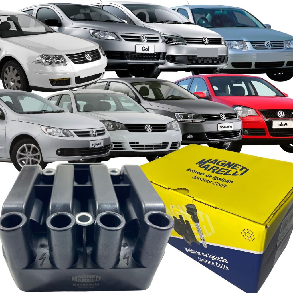 Bobina Marelli Vw Fox Gol Golf Voyage Polo Gt Bora Jetta - Spare Parts and Accessories for Vehicles