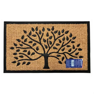 Capacho Antiderrapante Fibra De Coco Horizontal 75cm X 45cm C/ Desenho Árvore Da Vida em Oferta na Shopee