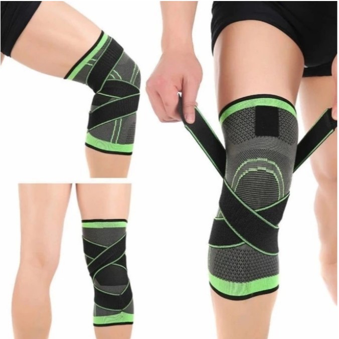 Joelheira Estabilizadora Compressão 360º Ajustável Ortopédica Musculação Esportiva 9643