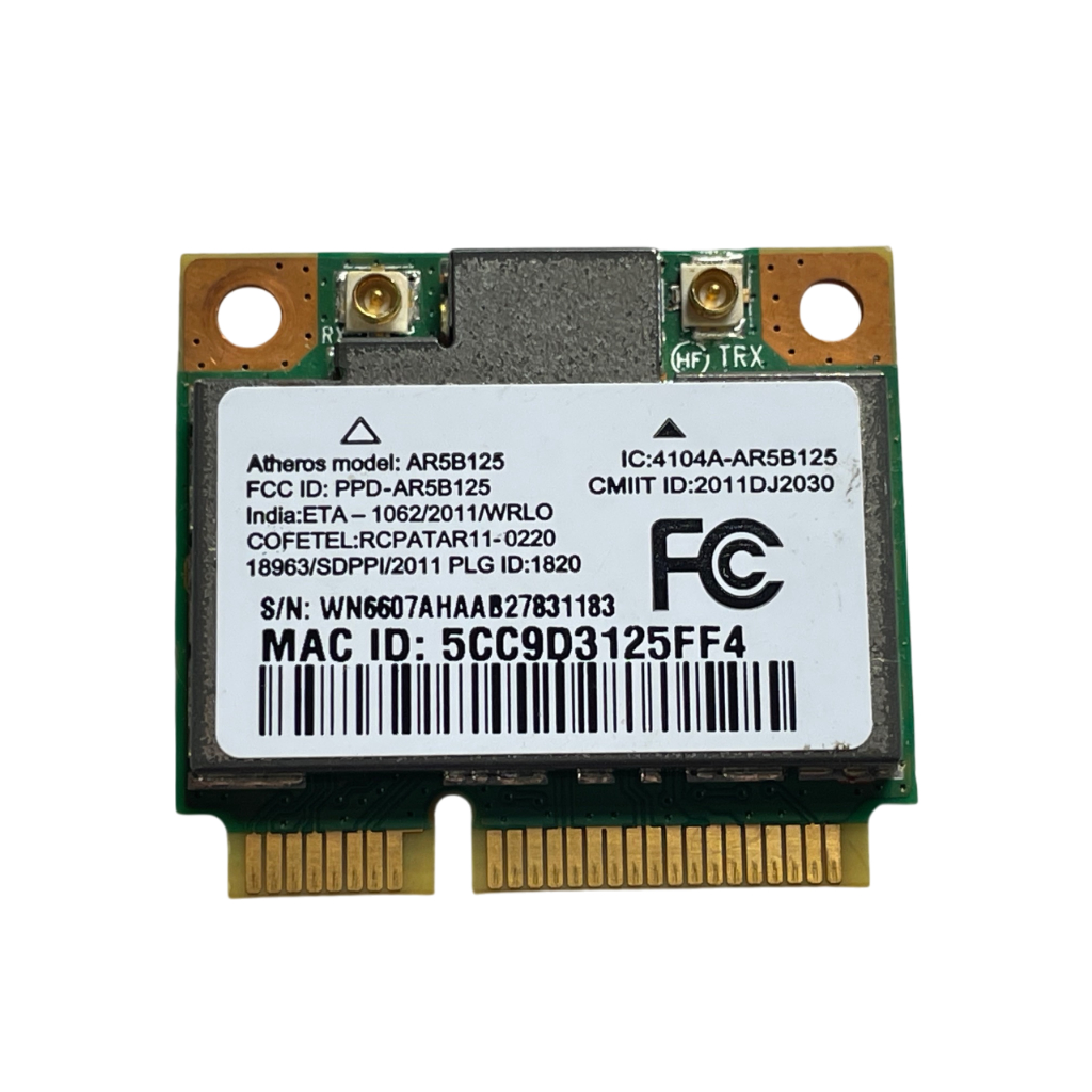 Placa Wifi Wireless Notebook Acer Emachines D442 V081 D728 AR5B125