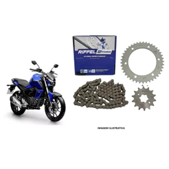 Kit Relação Transmissão Fazer150 2018/2022 S/Retentor Riffel 91623