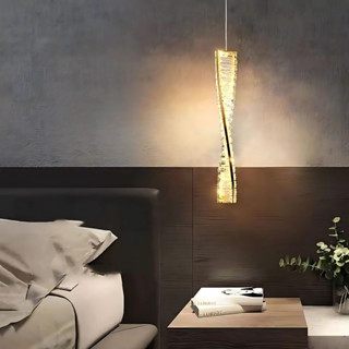 Pendente Lustre DNA Cristal Dourado Luz 3000k Branco Quente Luminária Led Luxo Bivolt P/ Decoração em Oferta na Shopee