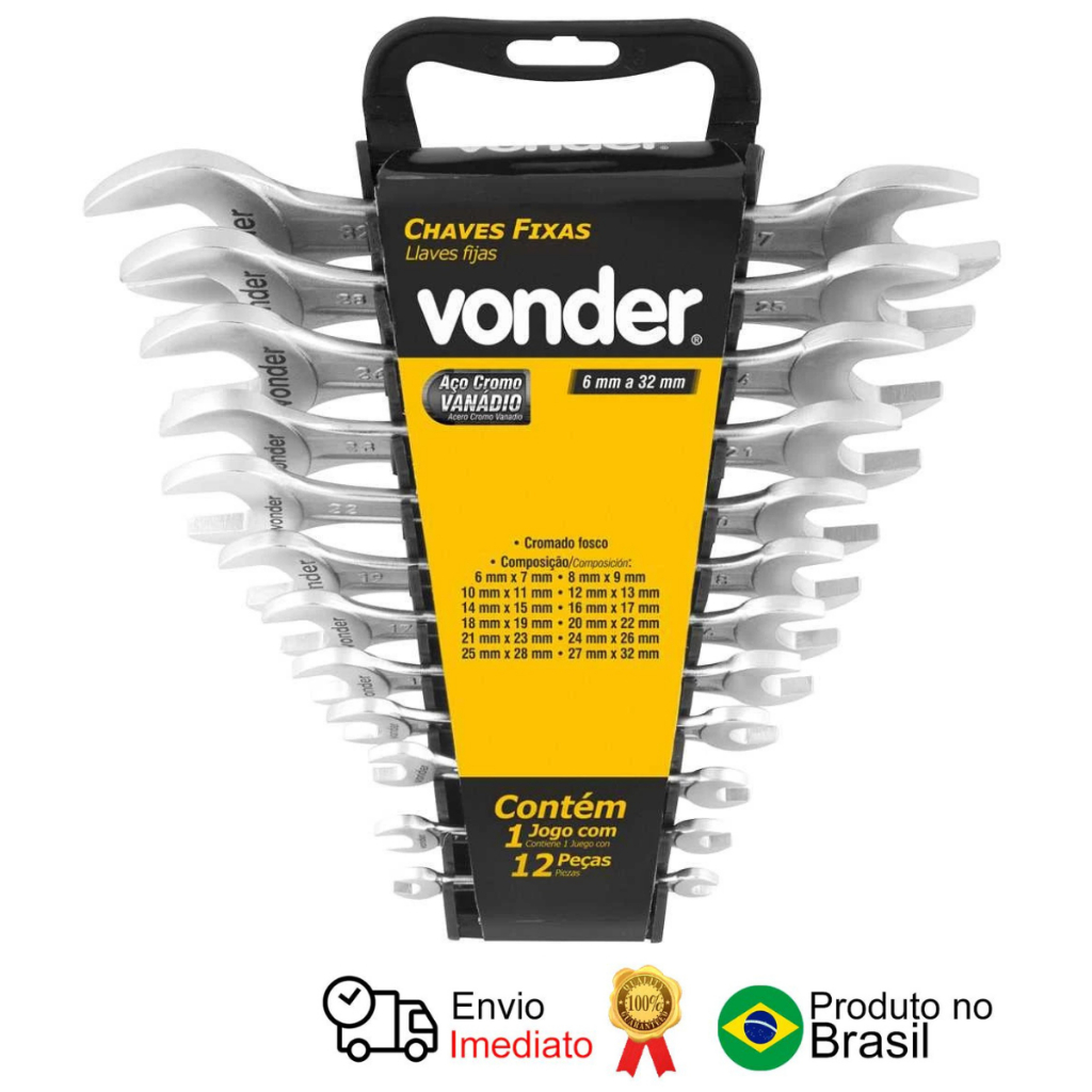 Jogo De Chaves Fixas 6 Mm A 32 Mm Vonder em Oferta na Shopee