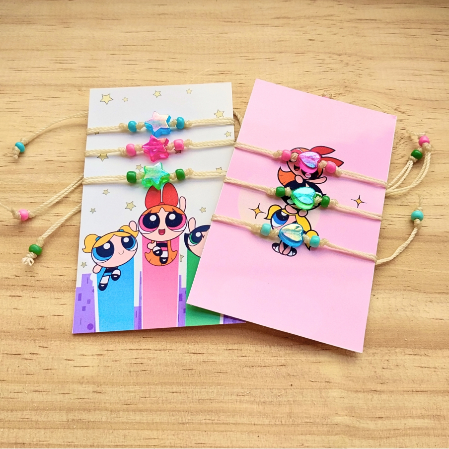 Trio Pulseiras da Amizade Meninas Super Poderosas