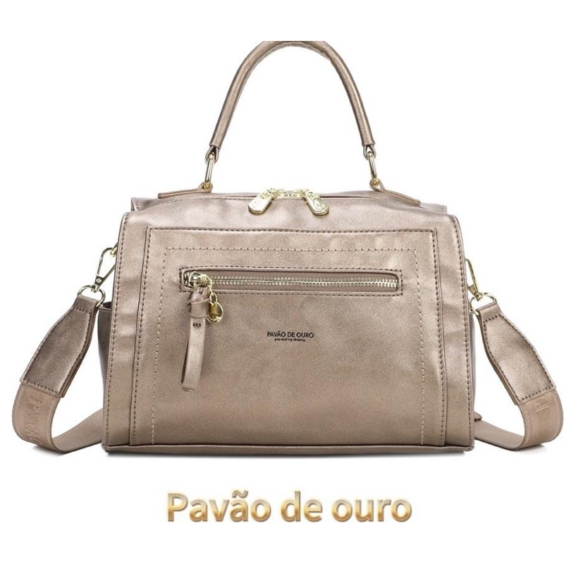 pavÃo de ouro bau bolsa feminina transversal lancamento Bolsa da moda