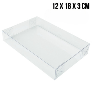 20 Caixas 12x8x3 Transparente Em Acetato ASSK K13 em Oferta na Shopee