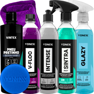 Kit Shampoo V-Floc Limpa Vidros Glazy Pretinho Sintra Fast Intense Vonixx em Oferta na Shopee
