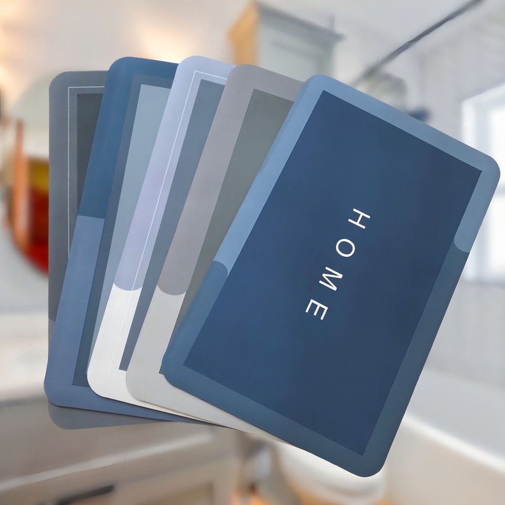 Kit Tapete Mágico Ultra Absorvente P Banheiro Antiaderente Liso Cor Cores Aleatórias em Oferta na Shopee