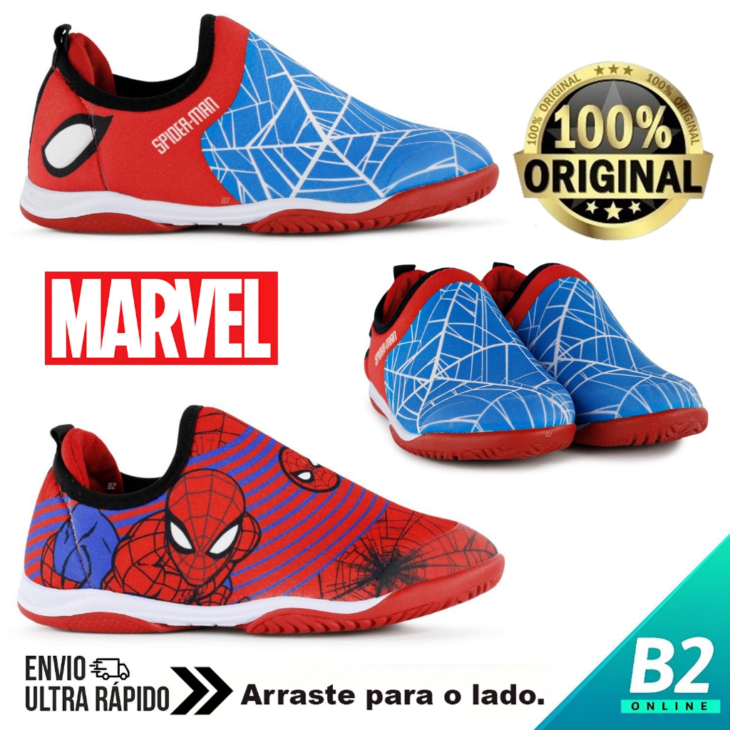 Chuteira Futsal Dray Marvel Original Sem Cadarço Infantil 100% Original Com Nota Fiscal e Garantia em Oferta na Shopee