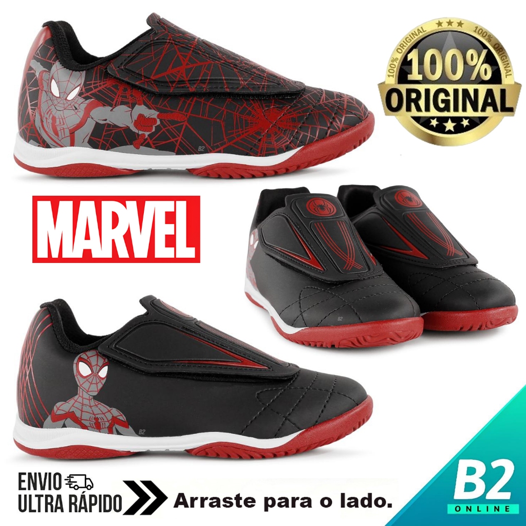 Chuteira Futsal Dray Marvel Original Sem Cadarço Infantil 100% Original Com Nota Fiscal e Garantia - Sports & Outdoors