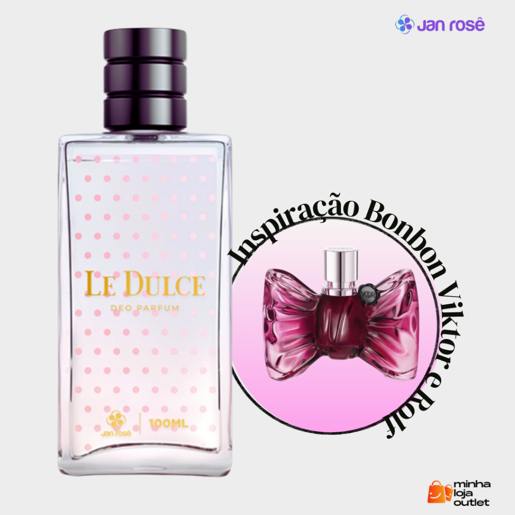 Deo Parfum Le Dulce Jan Rosê - 100 Ml