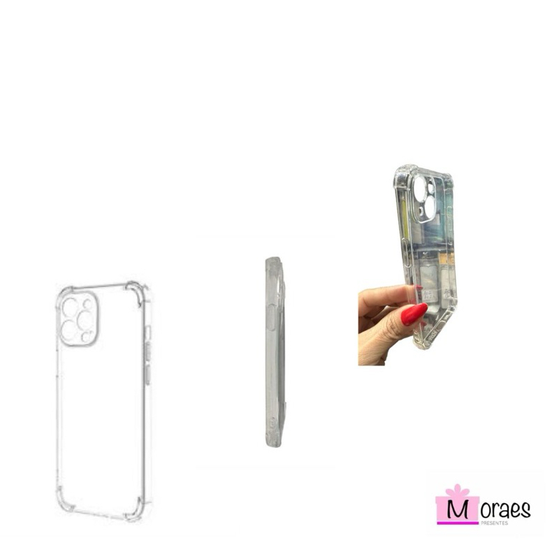 kit com 20 capas transparente para iPhone 13