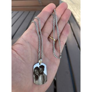 Corrente com Pingente Personalizado com Foto Gravação Ultra Realista em Oferta na Shopee