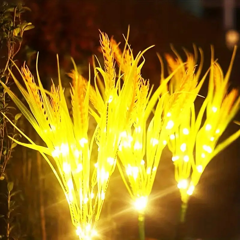 Luz Solar Exterior Lâmpada LED De Orelha De Trigo À Prova D'água Decoração Do Paissagem Pátio Jardim