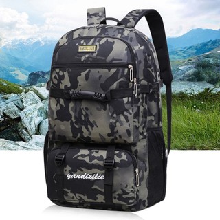 Mochila  Camping Camuflada Impermeável Reforçada e confortável e Espaçosa Para Trilha Acampamento Viagem Resistent