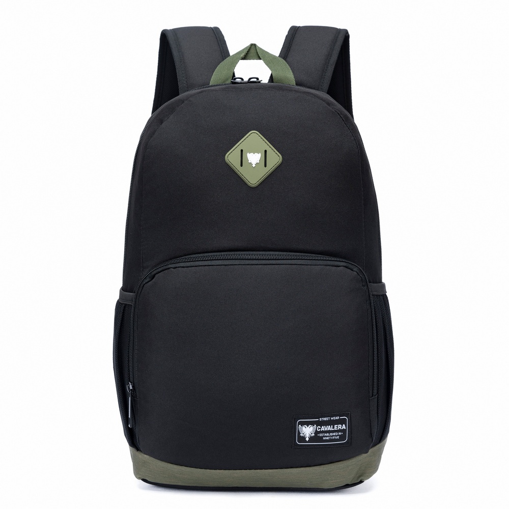 Mochila Cavalera Masculina Escolar Faculdade Espaçosa Moderna Preta em Oferta na Shopee