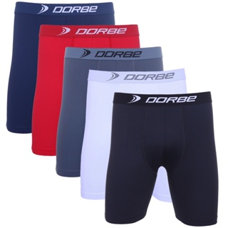 Kit 5 Cuecas Long Leg Poliamida Dorbe Não Enrola Original Cueca Longa Microfibra Masculino Ciclista em Oferta na Shopee