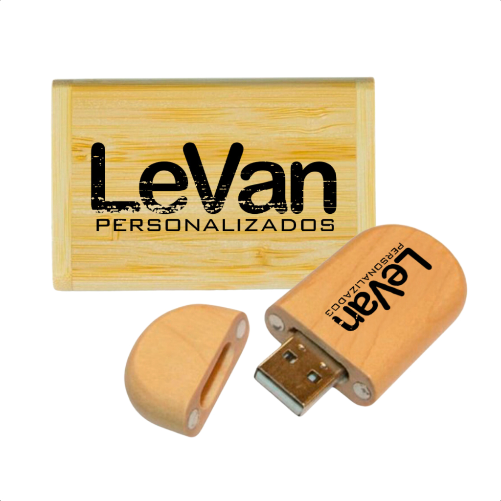 Pendrive + Caixinha 4GB/8GB/16GB/32GB Memória  Personalizado