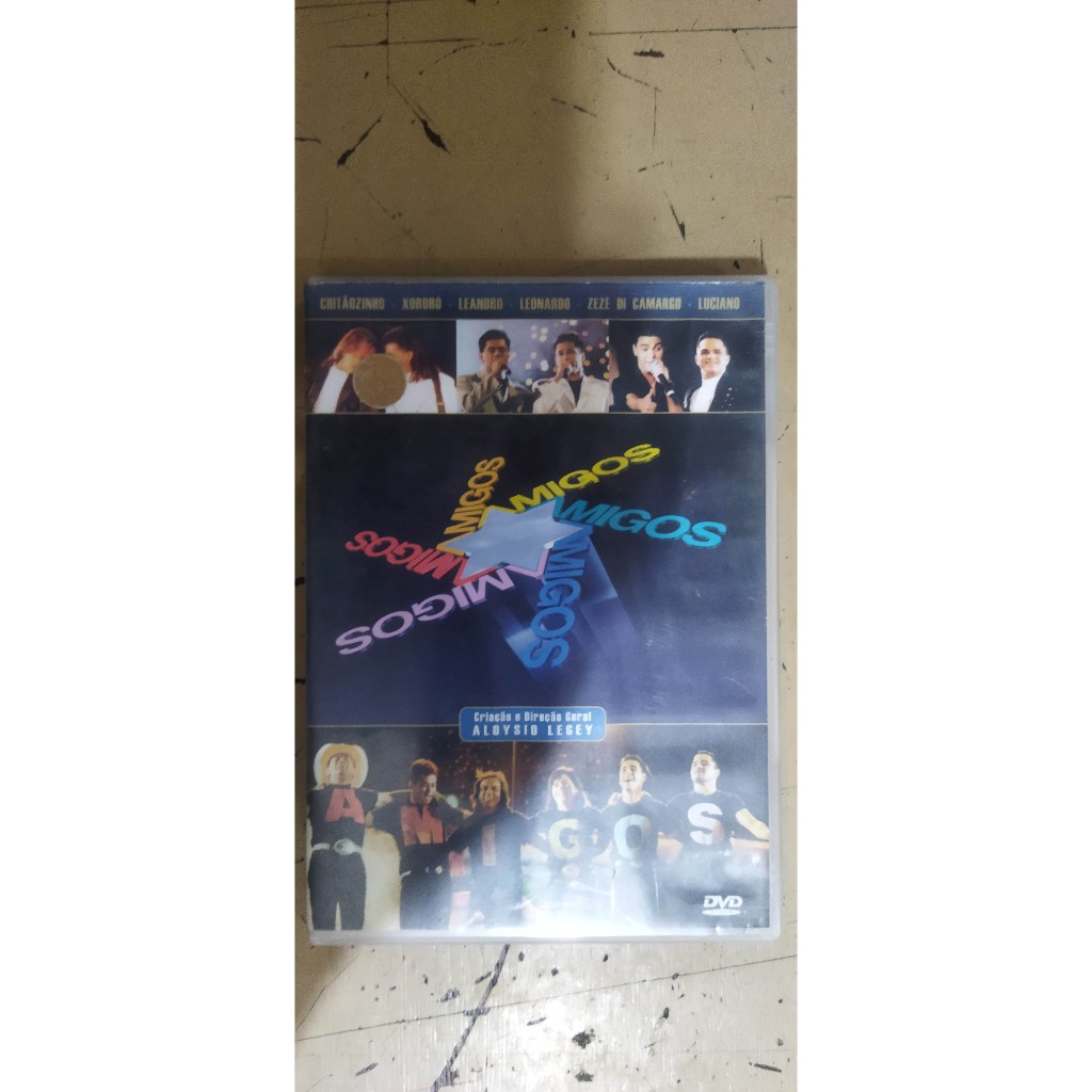 DVD Amigos - Chitãozinho e Xororó - Leandro e Leonardo - Zezé di Camargo e Luciano